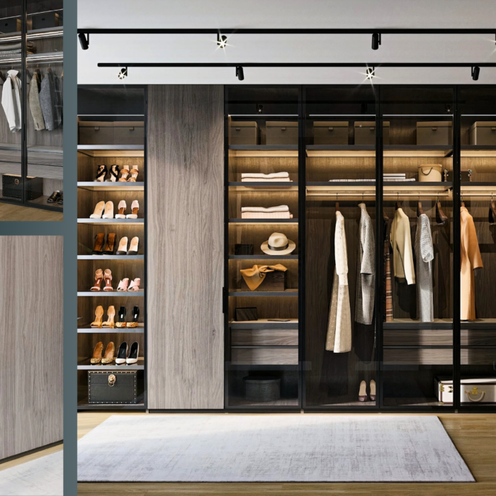 High end walk in wardrobes