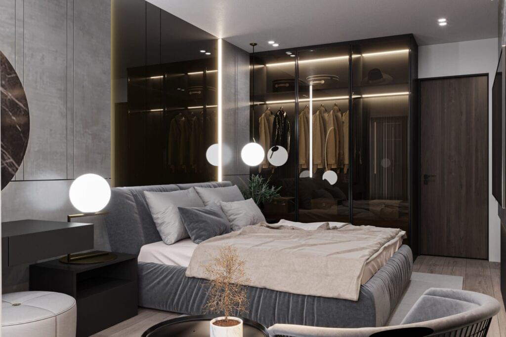 bespoke mirror wardrobe